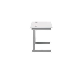 Jemini Single Rect Desk 800 White