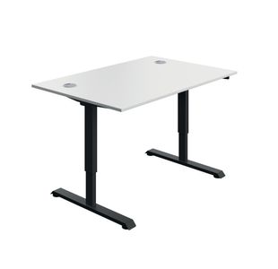 Modara Sm Sit/Stand Dsk 1200 Wht/Blk