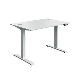 Dm Sit/Stand Desk 1200X800 Wht/Wht