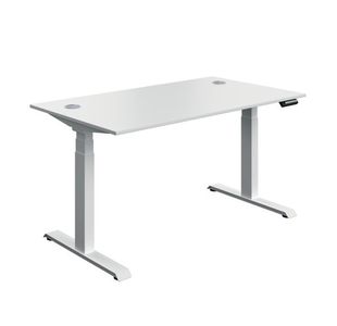 Dm Sit/Stand Desk 1400X800 Wht/Wht