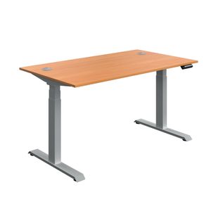 Modara Dm Sit/Stand Dsk 1400 Bch/Slv