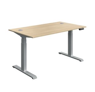 Modara Dm Sit/Stand Dsk 1400 Oak/Slv