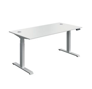 Modara Dm Sit/Stand Dsk 1600 Wht/Slv