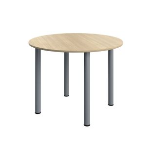 Modara Round Meeting Table 1000 Oak