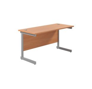 Jemini Rect Desk 1200 Beech/Silver