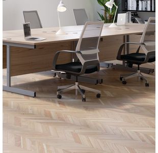 Jemini Rect Desk 1200 N/Oak/Silver