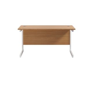 Jemini Rect Desk 1200 N/Oak/White