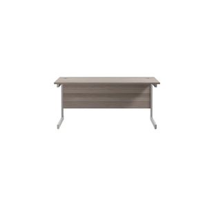 Jemini Single Rect Desk 1600 G/Oak