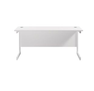 Jemini Single Rect Desk 1800 White