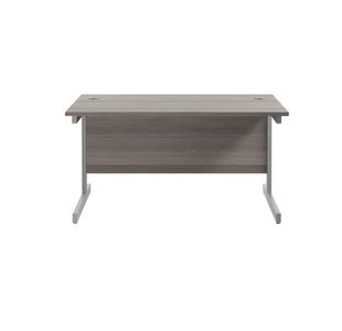 Jemini Rect Desk 1200 G/Oak/Silver
