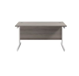 Jemini Single Rect Desk 1400 G/Oak
