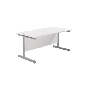 Jemini Single Rect Desk 1800 White