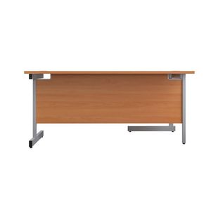 First Radial Lh Desk 1600 Bch/Slv