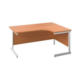 First Radial Rh Desk 1600 Bch/White