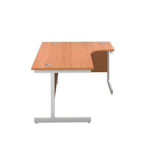 First Radial Rh Desk 1600 Bch/White