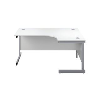 First Radial Rh Desk 1800 White/Slv