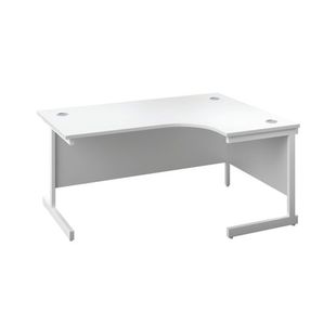 First Radial Rh Desk 1800 Wht/Wht