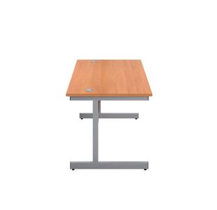 First Rect Desk 1200 Beech/Slv