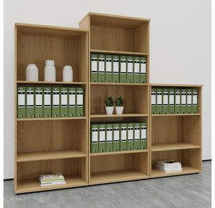 First 4 Shelf Wooden Bookcase Noak