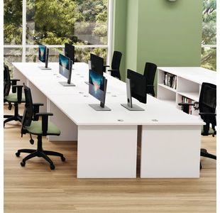 Jemini Rect Panel End Desk Grey Oak
