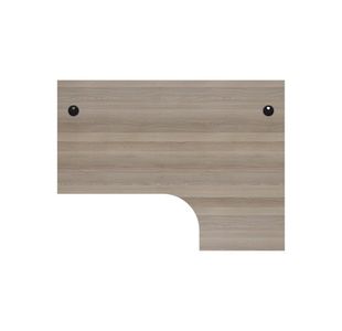 Jemini Rdl Rh Desk Panel Grey Oak