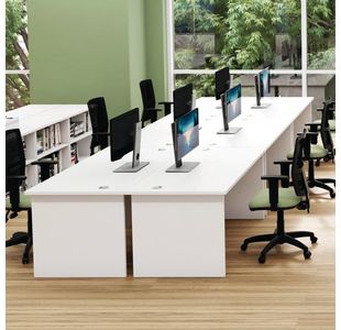 Jemini Rdl Lh Desk Panel White