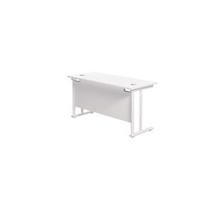 Jemini Rect Cant Desk 1200 Wht/Wht