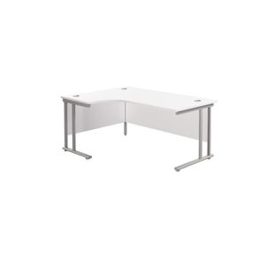 Jemini Rdl Lh Cant Desk 1600Mm White