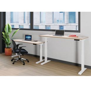 Jemini Sit/Stand Dsk 1200X800 White