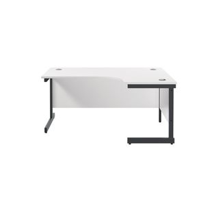 Jemini Rdl Rh Desk 1600X1200 Wht/Blk