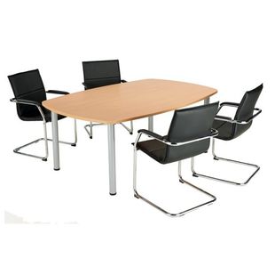 Jemini Boardroom Table Pole Leg Bch