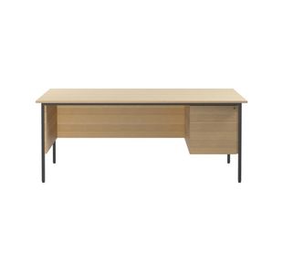 Modara Desk 3Drw Fxd Ped 1800Mm Oak