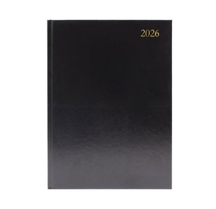 Desk Diary 2 Dpp A4 Black 2026