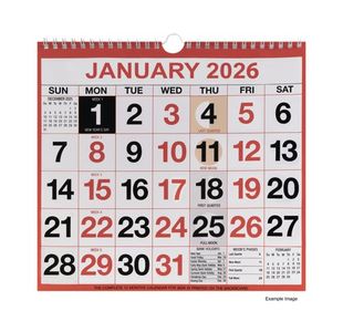 Wirebound Mtv Calendar 249X231 2026