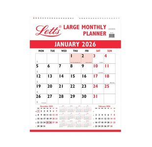 Letts Large Monthly Planner 2026