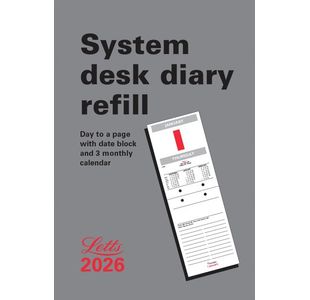 Letts System Desk Cldr Refill 2026
