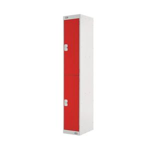 Two Compartment Locker 300 Red