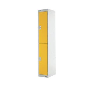 Two Compartment Locker 300 Yellow