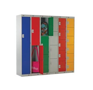 Three Compartment Locker 300 Red
