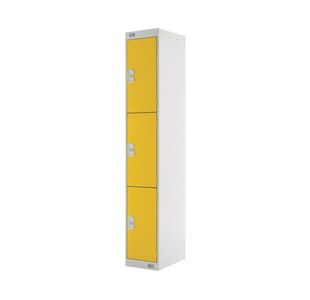 Three Compartment Locker 300 Yellow