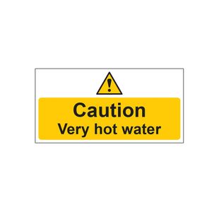 Very Hot Water Sign Save Vnl 200X100
