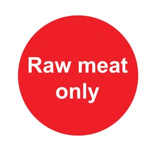 Raw Meat Sign Save Vnl 100X100
