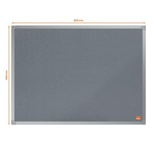 Nobo Essence Felt Board 600X450 Grey