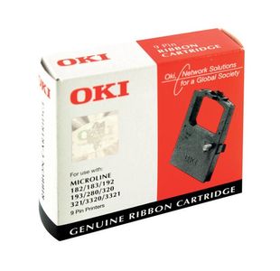 Oki Fabric Ribbon Cstt Microline Blk