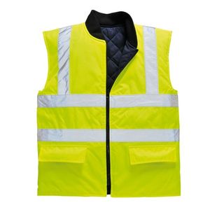 Hi-Vis Reversible Bodywarmer Ylw L