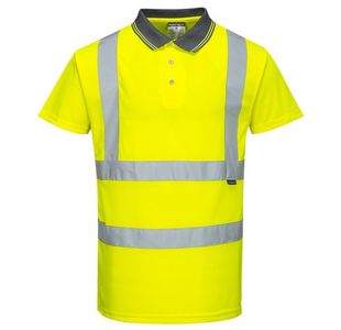 Hi-Vis Polo Shirt S/S Yellow S
