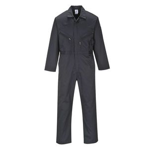 Liverpool Zip Coverall Black Xxxl