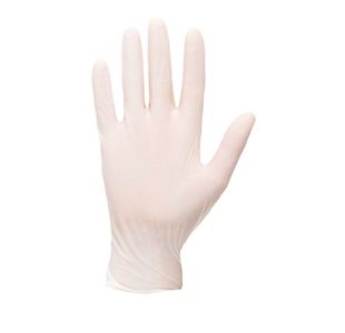 Powdered Latex Disb Glv Wht L Pk100