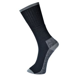 Work Sock 3 Pack Black 39-43 Pk6