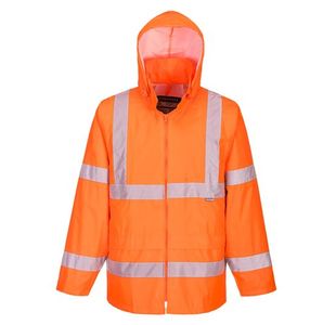 Hi-Vis Rain Jacket Orange Xl